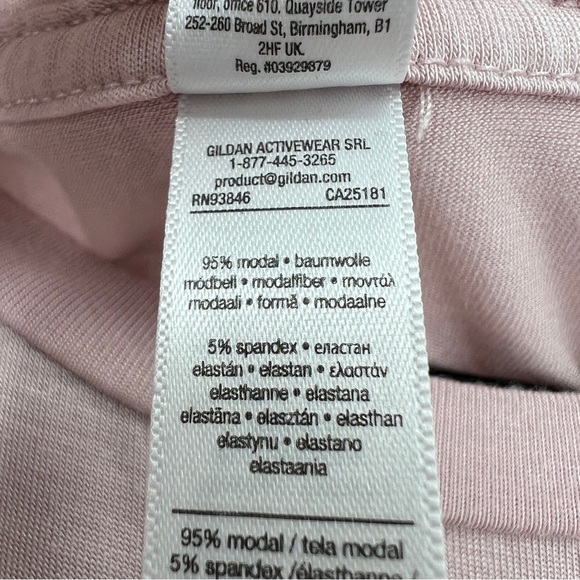 American Apparel Pink Short Sleeve Snap Gusset Crewneck Knit Tee Casual Bodysuit - Picture 4 of 6